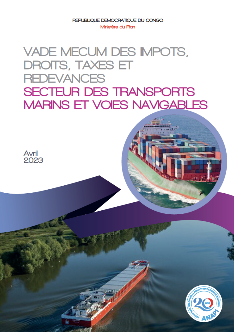 ANAPI - Agence Nationale pour la Promotion des Investissements - Invest In DRC - Investir en RDC