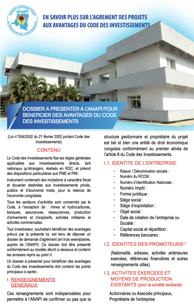 En savoir plus sur les agréments des projets en RDC