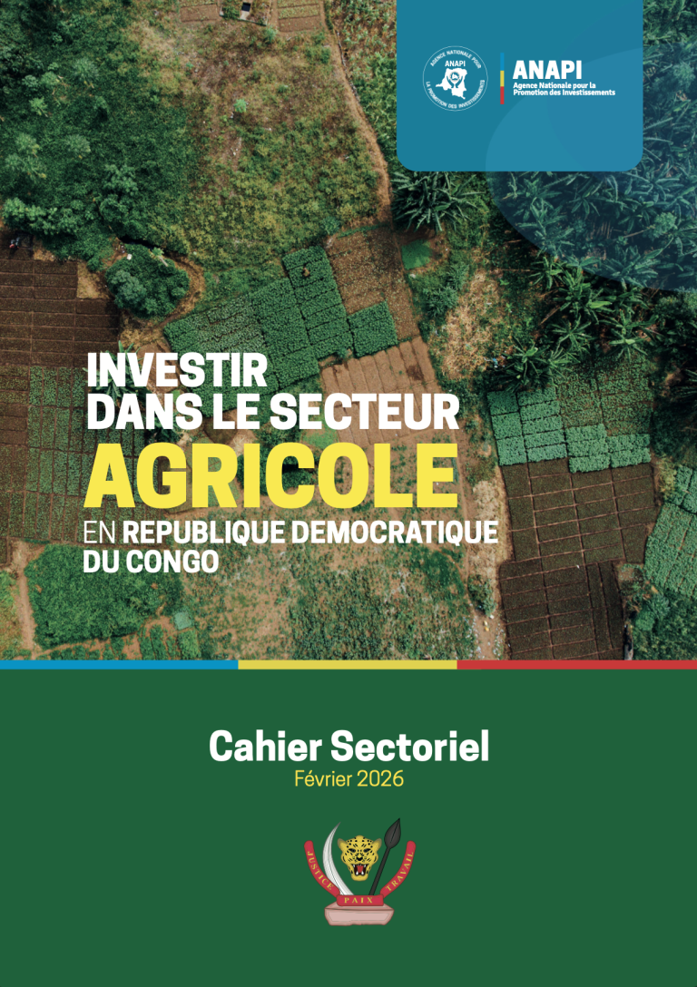 Cahier Sectoriel de l'Agriculture 2026 - ANAPI RDC